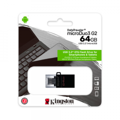 MEMORIA USB KINGSTON|  64GB|  MICRODUO 3 GEN2