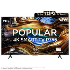 Televisor 75" TCL P755 | 4K UHD | Google TV | Procesador AiPQ | ISDB-T | Dolby Vision | Atmos | 120Hz | Wi-Fi | BT | 3 años de Garantía