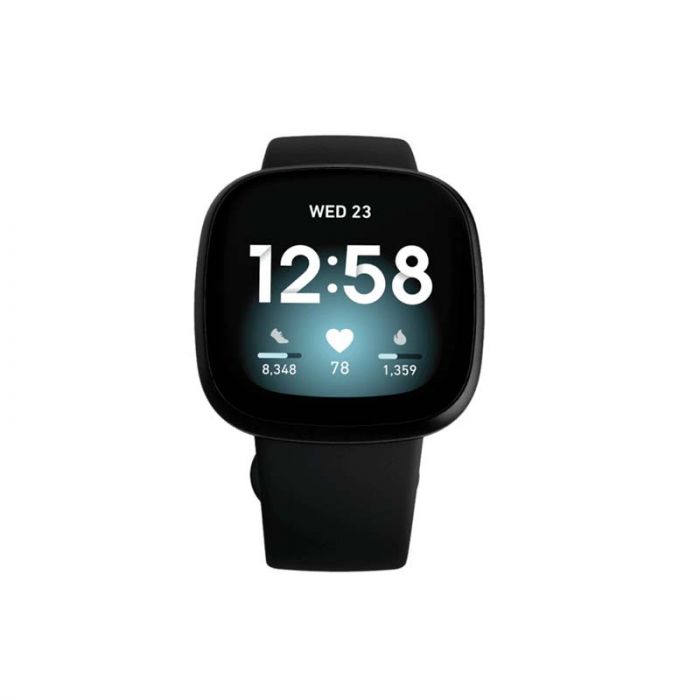 Fitbit, Versa 3, GPS Smartwatch, (Negro /Aluminum)