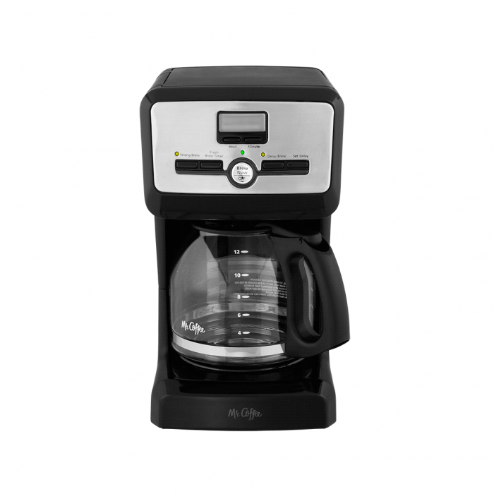  Mr. Coffee Cafetera programable de 12 tazas, acero inoxidable :  Hogar y Cocina