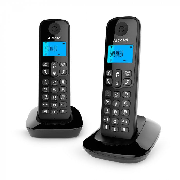 Alcatel | Teléfono Inalámbrico con manos libres D295LAGRYBLK - Gris con  Negro