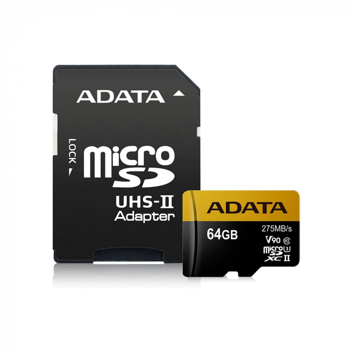 MICRO SD CON ADAPTADOR SD, 64GB, UHS II U3