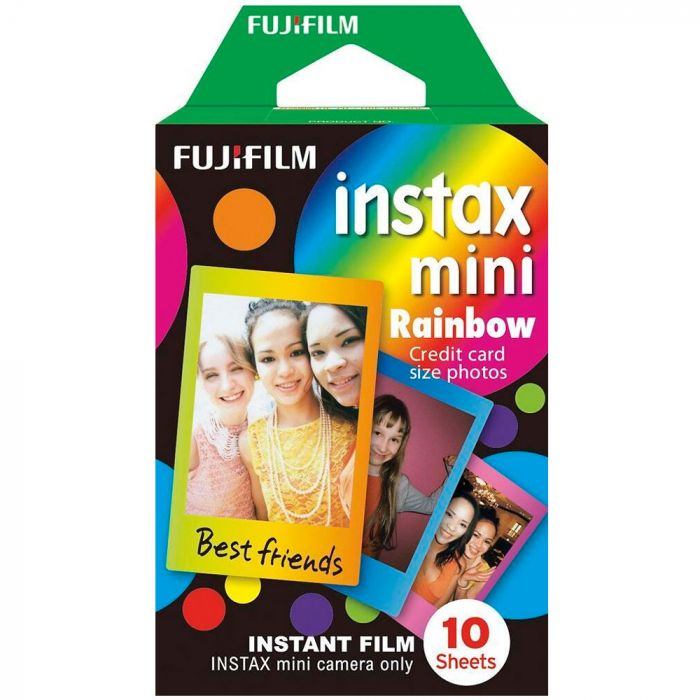 Papel Fotográfico Fujifilm para Instax Mini con 10 Hojas