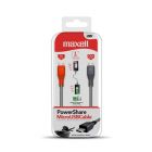 CABLE POWER SHARE MICRO USB MAXELL 1FT