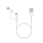 Cable para cargador Xiaomi Mi 2-in-1 USB Charge and Sync Cable | 30cm | Blanco
