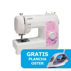 Combo Kit Brother Máquina de coser mecánica de 37 puntadas con mesa extensible + Gratis Plancha Oster GCSTBS3802 