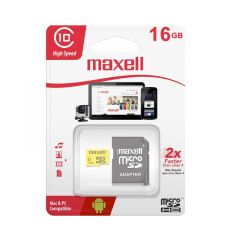 MEMORIA MICRO SD MAXELL CL10 CON ADAPTADOR 16GB