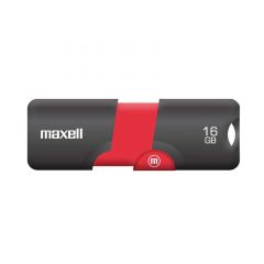 Memoria USB Flix | diseño retráctil sin tapa | 16GB | Compatible con MAC y Windows | Rojo