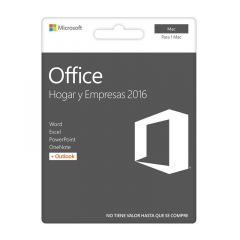 Microsoft Office | Hogar y Estudiante 2016 | para Mac | Licencia Fisica Perpetua | 1 Usuario