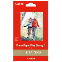 Papel Fotográfico Plus Glossy II Canon | 4 x 6 pulgadas | 20 Hojas 