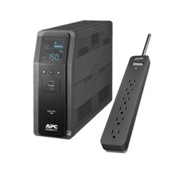 Bundle Batería de respaldo Back UPS PRO BR 1500VA,10 Outlets, 2 USB Charging Ports, AVR, LCD interface, LAM + Regleta APC PE63