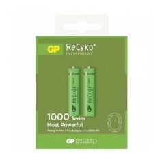 GP ( GP100AAAHCLAC2)  | 3919 ReCyko | Rechargable Battery | Serie 1000 AAA | 1000mAh | Verde