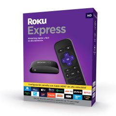 Roku Express | Reproductor de Streaming HD con cable HDMI de alta velocidad y control remoto sencillo