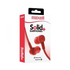 Audífonos Alámbricos Maxell SIN-8 SOLID  - Rojo
