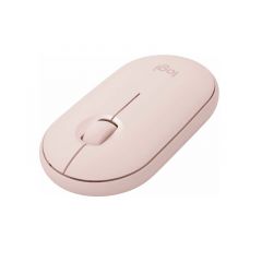 Logitech Pebble M350 Mouse Inalambrico con opción Bluetooth o USB, Silencioso, Delgado con Click Silencioso para Laptop, Notebook, PC  y Mac - Rosado 