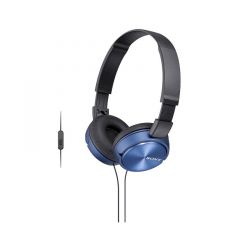 Sony | Audiofono tipo diadema con cable y microfono integrado | color azul