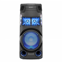 Equipo de sonido tipo torre de alta potencia Sony V43D con tecnología BLUETOOTH® | DVD | HDMI | Ruedas incorporadas | Negro