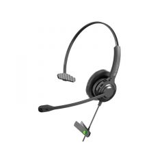 Klip Xtreme ( KCH901 ) |KX Hardest Wired On ear | Vol Mic | Bussines USB | Mono | Negro