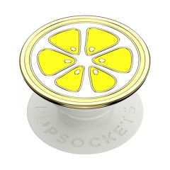 PopSockets | Popgrip Premium Edition | Enamel Lemon | Slice Amarillo