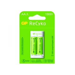 Batería recargable GP ReCyko | 3802 Charger E211 | 2x AA Recyko 1,300mAh | Verde