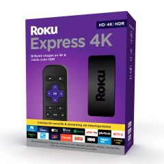 Roku Express 4K | Reproductor de Streaming HD/4K/HDR con transmisión inalámbrica fluida, control remoto sencillo y cable HDMI premium incluido