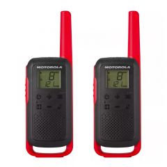 Motorola | Radio de Comunicacion | T210 | Con pantalla LCD |  Alcance De Hasta | 32 km | Rojo/Negro
