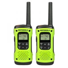 Radio Walkie Talkie Motorola TALKABOUT T600 H2O Serie | 22 Canales | Hasta 56 km | IP67 | Verde
