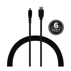 Jasco GE 6ft High Speed Micro HDMI to HDMI Cable Negro