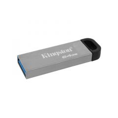 MEMORIA USB  KINGSTON | 64GB | USB 3.2 | DATA TRAVELER KYSON | PLATEADO
