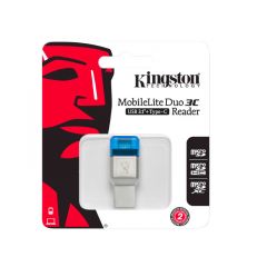 Lector de tarjetas microSD MobileLite Duo 3C | Plata
