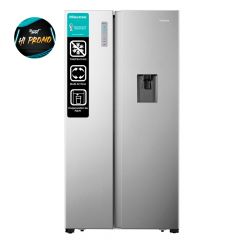 Refrigeradora Hisense | Side By Side |18 cu.ft  519 | Water Dispenser |Multi Air Flow | No Frost 