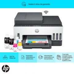 Impresora Multifuncional HP (6UU47A) Smart Tank 750 Tinta Color Wi-Fi | Blanco