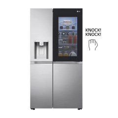Refrigeradora Side by Side Instaview Door in Door LG | THINQ™| Compresor Smart Inverter | Hygiene Fresh+ | 23.8 P3 | Craft Ice™ | ThinQ™ | Acero Pulido