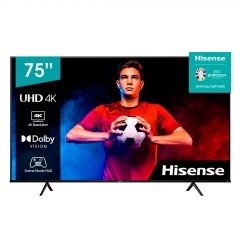 Televisor Hisense 75" | 75A6H | Clase A6 | 4K UHD | Google TV | DTS Virtual X  | Sport Mode 