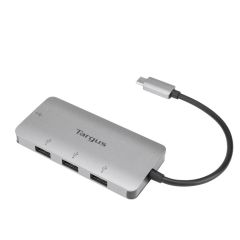 Targus | USB C to 4 Port USB A Hub | Plateado