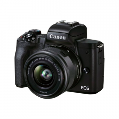 Cámara Canon Mirrorless | EOS M50 Mark II | con lente zoom EF-M 15-45 mm f/3.5-6.3 IS STMl