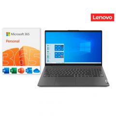 Lenovo Idea Pad 5 Core i7 1165G7 (2.80Ghz) | 8GB Ram  | 512GB SSD | 15.6" Pantalla |  Windows 10 Home | Spanish |  Gris + Incluye Microsoft 365 Personal
