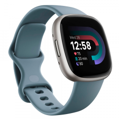 Reloj Inteligente Fitbit Versa 4 | Fitbit Pay | Azul cascada / Platino 