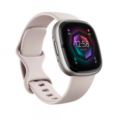 Fitbit Sense 2 Smartwatch   Lunar White Platinum