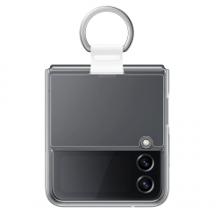Funda transparente con anillo para Samsung Galaxy Z Flip4