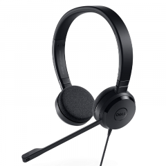 Audífono para PC Dell Pro - UC150, estéreo USB, certificado Skype Empresarial, piel sintética, negro 
