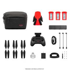 EVO Nano+ Drone Premium Bundle |  12kms Altitude | Incluye 3 baterías + 3 helices + estuche + Control Remoto | Rojo