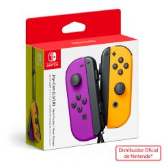Controles | Nintendo Joy-Con morado neón/ naranja neón (LR) 