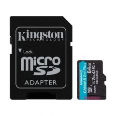 Memoria Micro SD | 64GB |SDHC U3 Canvas Go | 90MBs