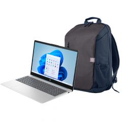 Laptop HP 15-FC0008LA | Pantalla 15.6" | 512 GB SSD | 8GB RAM | AMD Ryzen 5 7520U | Windows 11 Home | Azul Moonlight + Mochila HP Travel - Azul 