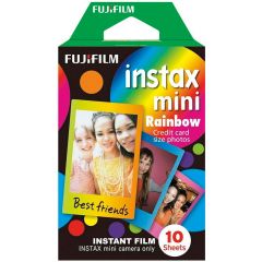 Papel Fotográfico para Instax Mini Rainbow | 10 hojas 
