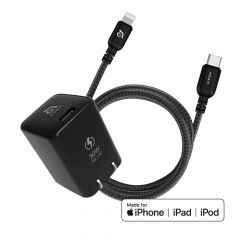 Kit de carga rápida | OMNIA X3 USB-C a Lightning 30W | Negro
