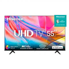 Televisor Hisense de 55" A7HV UHD 4K | Smart tv | OS Vidaa