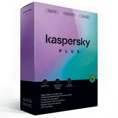 Kaspersky Plus | 1 Dispositivo | Compatible con: Windows - macOS - Android - iOS | 1 Año de Sucripción 