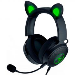 Audifonos Gaming Razer Kraken Kitty V2 Pro | Headset con Orejas Intercambaibles | Negro 